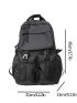 Multi-Compartment Release Buckle Detail Backpack