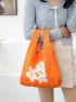 Colorblock Floral Crochet Bag
