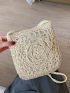 Hollow Out Design Straw Bag