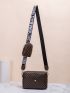 Quilted Detail Square Bag With Mini Bag