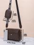 Quilted Detail Square Bag With Mini Bag