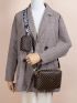 Quilted Detail Square Bag With Mini Bag
