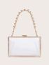 Mini Minimalist Clear Chain Box Bag