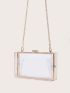 Mini Minimalist Clear Chain Box Bag