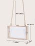 Mini Minimalist Clear Chain Box Bag