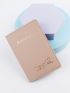 Letter & Airplane Print Passport Case