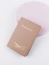 Letter & Airplane Print Passport Case