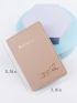 Letter & Airplane Print Passport Case
