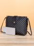 Allover Print Square Bag