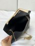 Metal Decor Flap Chain Square Bag