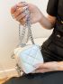 Mini Quilted Detail Chain Square Bag