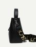 Minimalist Top Handle Bucket Bag