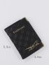 Letter Graphic Passport Case