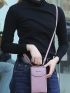 Letter Graphic Flap Square Bag