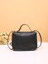 Mini Faux Pearl Decor Flap Square Bag