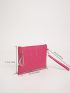 Quilted Embossed Tassel Decor Clutch Bag