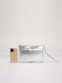 Metallic Crocodile Embossed Square Bag