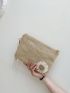 Flower Decor Straw Bag