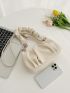Chain Decor Ruched Bag