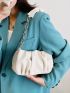Chain Decor Ruched Bag