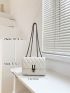 Mini Quilted Chain Flap Square Bag