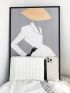 Minimalist Geometric Pattern Square Bag