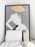 Minimalist Geometric Pattern Square Bag