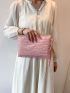 Crocodile Embossed Square Bag