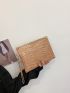 Croc Embossed Clutch Bag