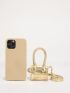 Mini Crocodile Embossed Square Bag