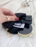 Litchi Embossed Double Zipper Coin Purse