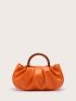 Contrast Trim Ruched Bag