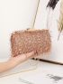 Mini Sequin Decor Chain Box Bag