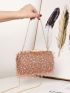 Mini Sequin Decor Chain Box Bag