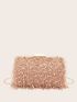 Mini Sequin Decor Chain Box Bag