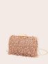 Mini Sequin Decor Chain Box Bag