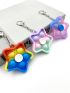 1pc Random Color Pop It Design Star Bag Charm
