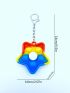 1pc Random Color Pop It Design Star Bag Charm