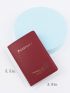 Plane & Letter Graphic Passport Case
