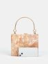Mini Marble Pattern Box Bag
