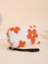 Floral Pattern Fluffy Long Wallet