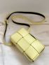 Mini Minimalist Braided Design Crossbody Bag