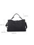 Stitch Detail Top Handle Square Bag