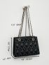 Quilted Chain Square Bag