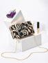 Mini Glitter Graffiti Graphic Chain Box Bag