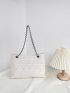 Stitch Detail Shoulder Tote Bag