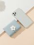 Flower Decor Snap Button Small Wallet