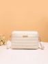 Metal Decor Braided Detail Square Bag