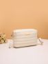 Metal Decor Braided Detail Square Bag
