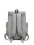 Men Letter Graphic Release Buckle Decor Satchel Backpack